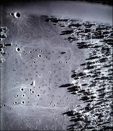 Artificial crater field